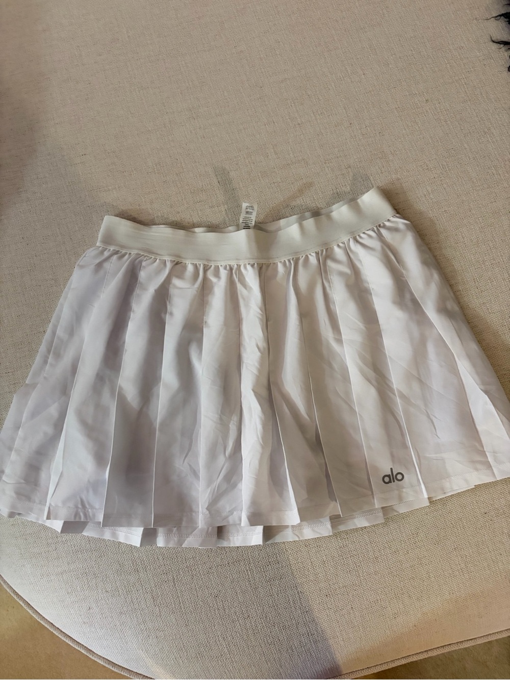 ALO | Pleated White Athletic Skirt - Size S